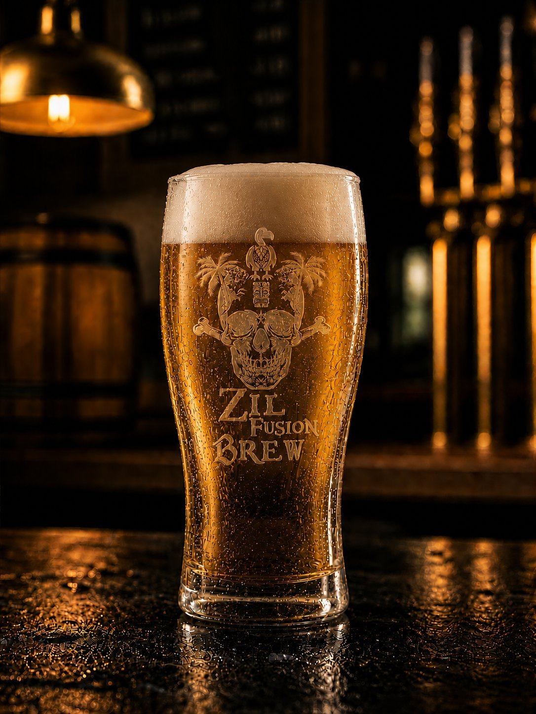 Pinte Zil Fusion Brew — robe dorée et mousse généreuse