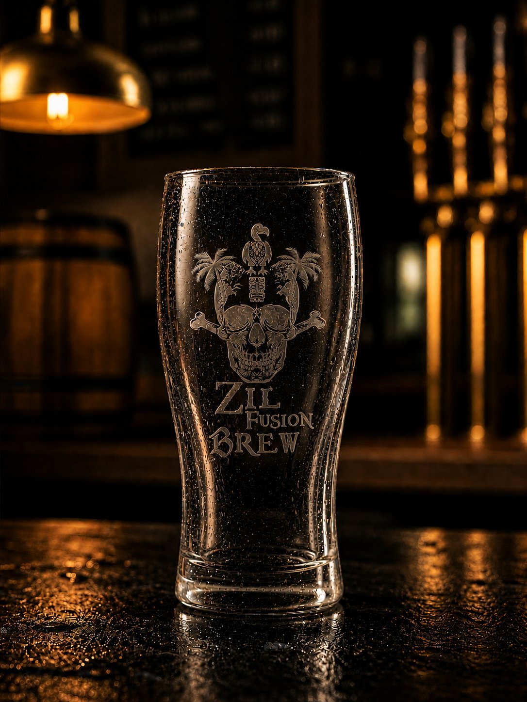 Verre Ã  BiÃ¨re GravÃ© Zil Fusion Brew â€” vide condensation