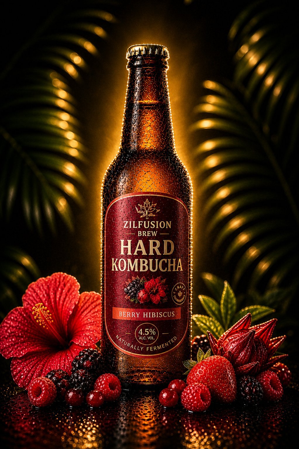 Hard Kombucha Berry Hibiscus