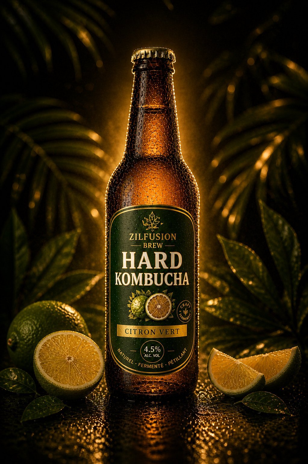 Hard Kombucha Citron Vert