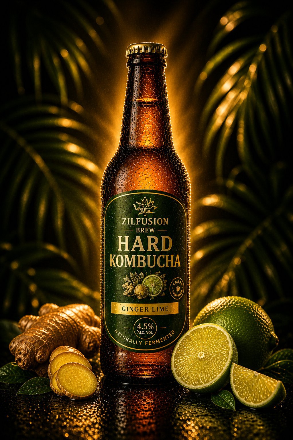Hard Kombucha Ginger Lime