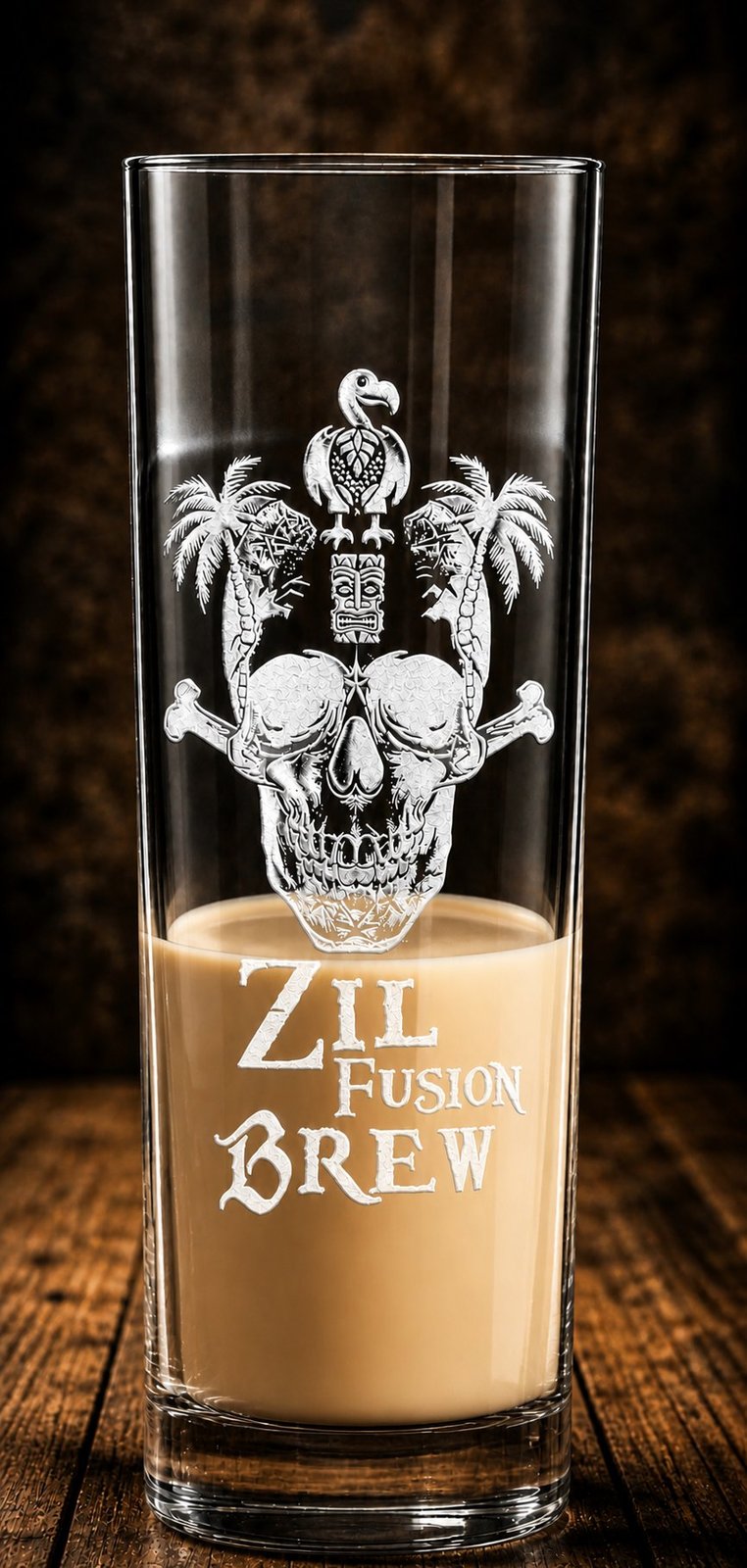Verre longdrink gravé ZilFusion Brew — crème de rhum